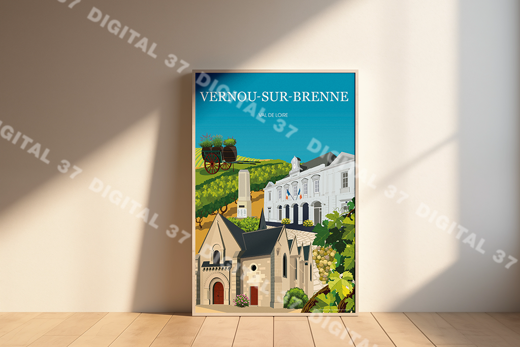 vernou-sur-brenne-illustration-poster-affiche_digital37